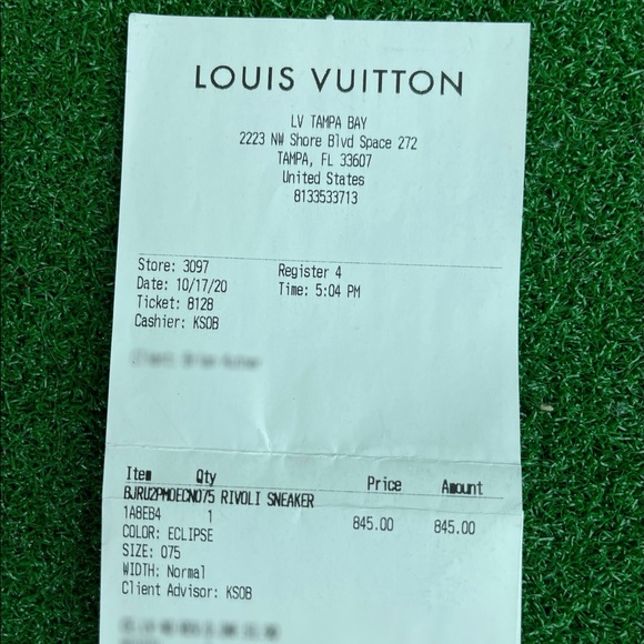 LOUIS VUITTON RIVOLI SNEAKER Size 7.5UK 8.5US - Picture 10 of 10